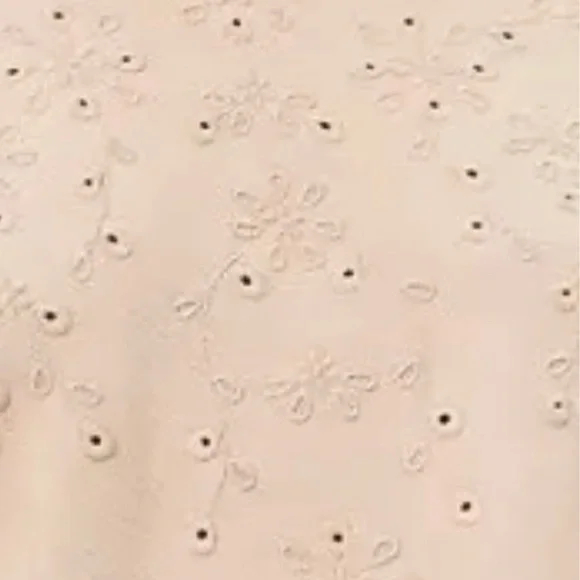 NWT LOFT (size 14) Light Brown Sugar Embroidered Sweatshirt - Picture 2 of 2